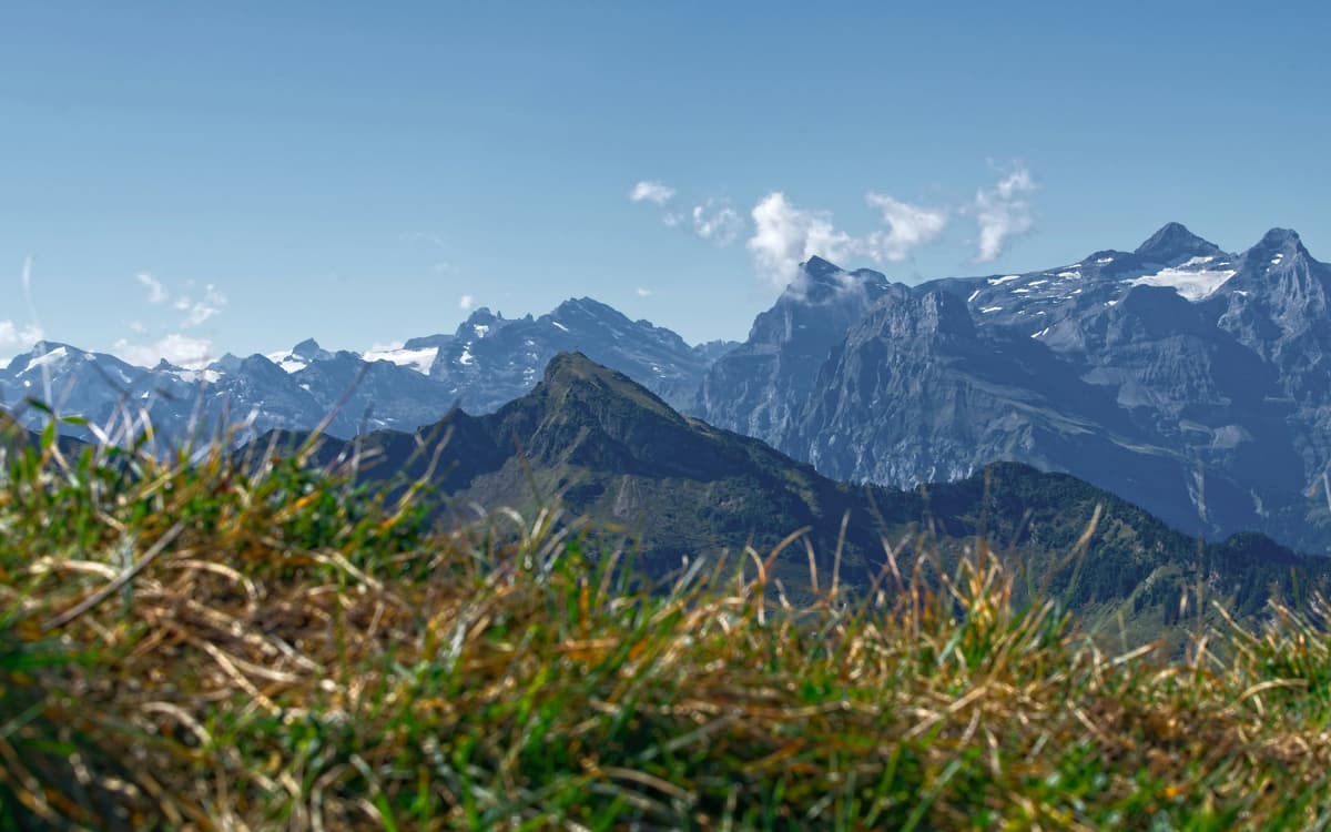 Mountain valley scenery representing a Chamonix chalet holiday