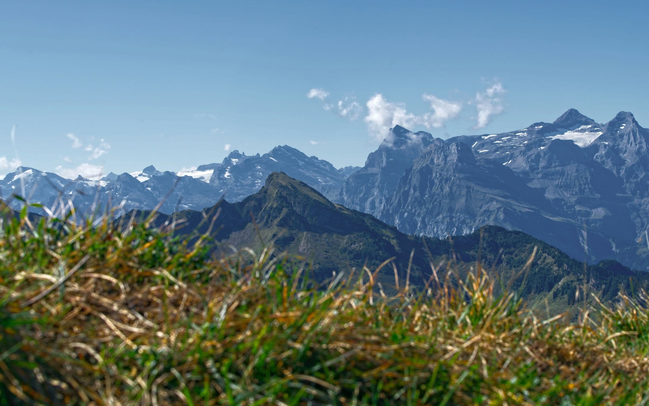 Mountain valley scenery representing a Chamonix chalet holiday